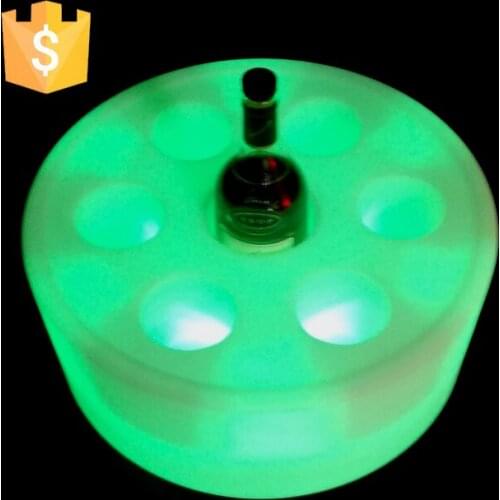 LED Color Changing Ice Bucket Champagne Wine Drinks Holder for Retro Party Xmas Free shipping 2pcs/Lot