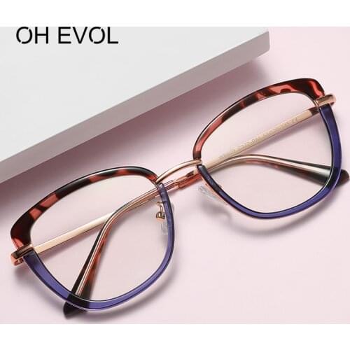Trends Office Anti Blue Light Blocking Cat Eye Glasses Computer Women Spectacles Vision Care Gaming Eyeglasses Frame TR90