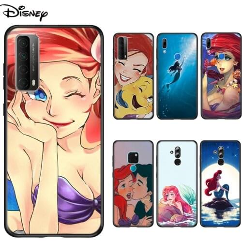 Soft Cover Princess Ariel Disney For Huawei P Smart 2021 2020 Z S Mate 40 RS 30 20 20X 10 Pro Plus Lite 2019 Phone Case