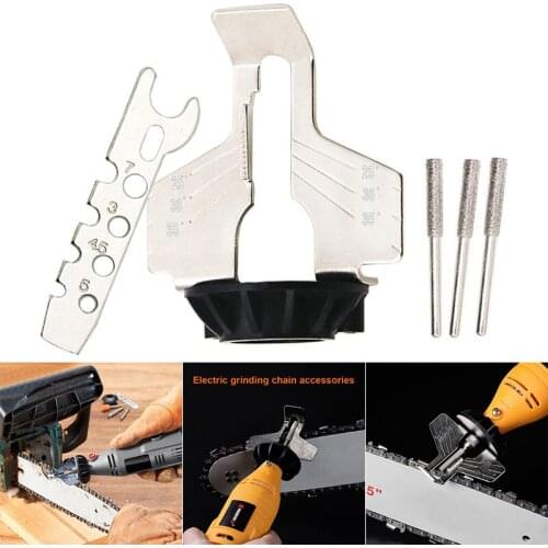 Chainsaw Sharpening Kit Electric Grinder Sharpening Polishing Attachment Set Saw Chains Tool EL