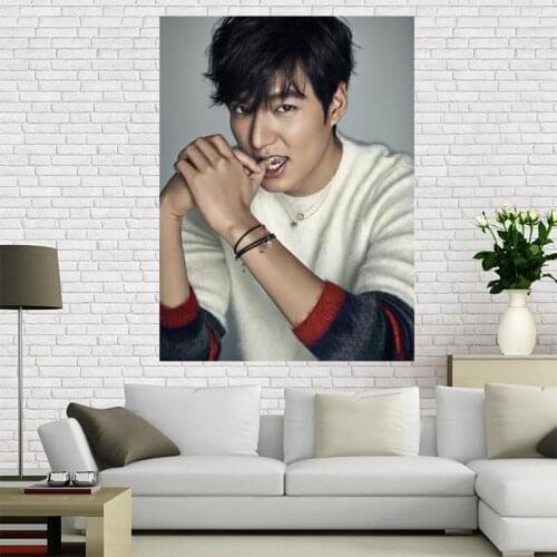 Custom Lee Min Ho Kpop Poster Wall For Living Room Art Poster Decoration Canvas Fabric Cloth Art No Frame Morden Print Wall