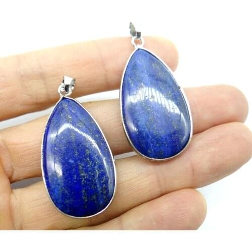 Natural stone lapis Turquoises Quartz Crystal Opal Water droplets pendants for diy Jewelry making necklace Accessories10pcs A2