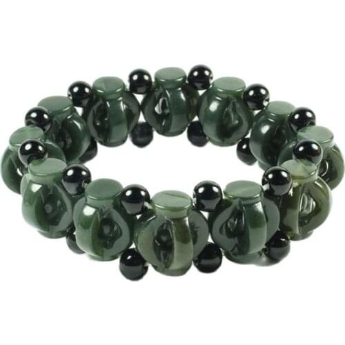 Natural Xinjiang Hetian jade mens Fashion Bracelet