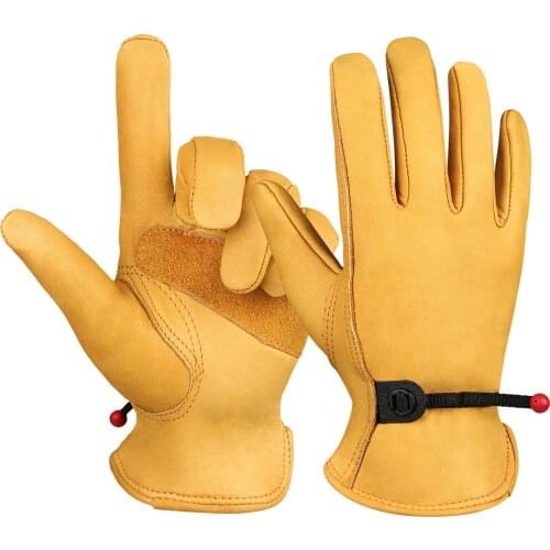 OZERO Motorcycle Gloves Leather Genuine Cowhide Motocross Motorbike Biker Racing Car Riding Work Hand Motor Moto Gloves Men 0003