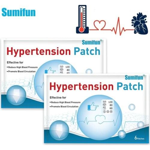 42PCS Hypertension Patch Reduce Control High Blood Pressure Plaster Medican Herbal Lower Blood Pressure Adjust Body Balance
