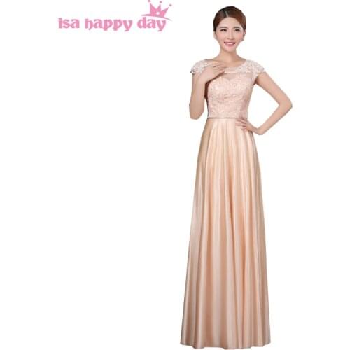 Bridesmaid dresses 2020 floor length sleeveless bridesmaids dress gown long formal champagne gowns for wedding guests H2913