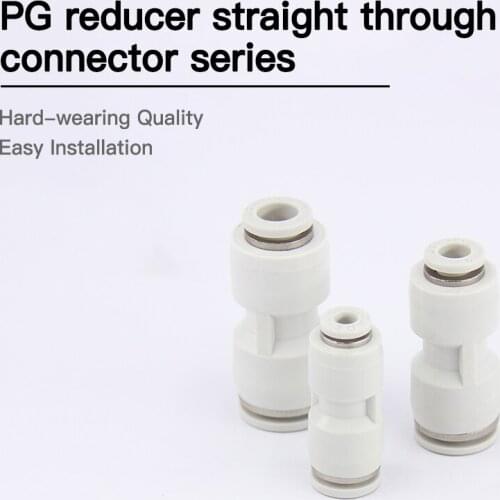 Pneumatic fittings APG serie 4 6 8 10 12 14mm Tube One Touch Straight push-in Fitting Brass Quick Connector tube