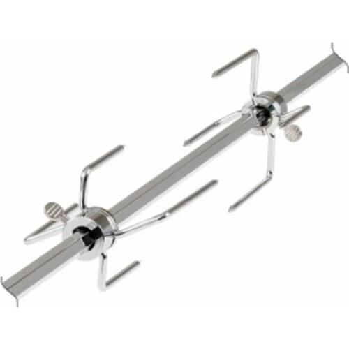 Portable BBQ Rotisserie Forks Stainless Steel Spit BBQ Forks Charcoal Chicken Grill Roast Meat BBQ Fork Tool Hot selling