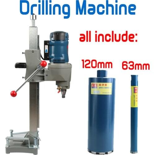 83mm 120mm Diamond Bit Electric Drill with Source of Water (Vertical) 1800W High Power Diamond Core Drill