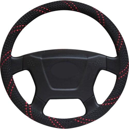 Car Steering Wheel Cover Wrap Volant Diameters 36 38 40 42 45 47 50CM 7 Sizes to Choose For Auto Truck Bus Funda Volante