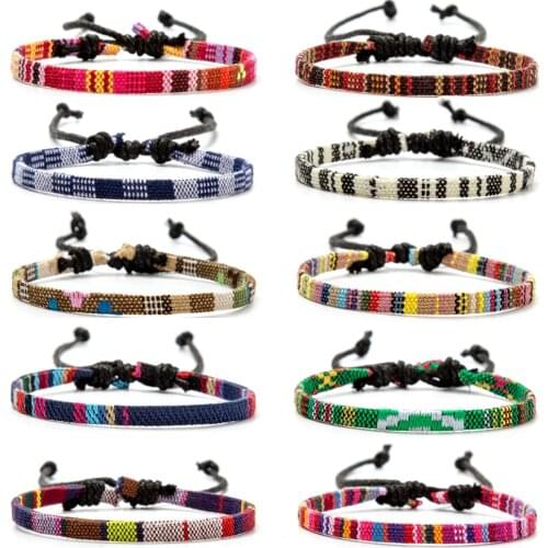 Eif Dock Women Bracelet Boho Jewelry Braided Rope Bracelets Handmade Weave Trendy Pulsera Mujer Moda Bohemian Bangles Wholesale