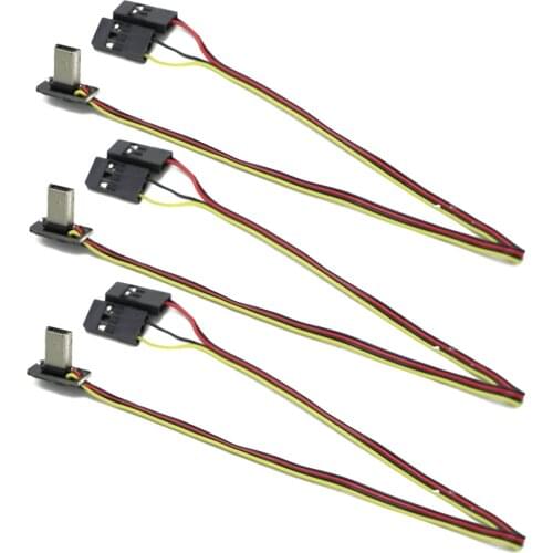 1pcs USB To AV Video Cable Output 5V DC Power BEC Input 90 Degree FPV Camera Part For Gopro Hero 3 Camera