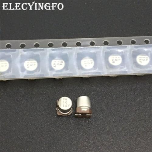 10Pcs/100Pcs 10uF 16V NICHICON WX series 4x5.4mm 16V10uF Chip type SMD Aluminum Electrolytic Capacitor