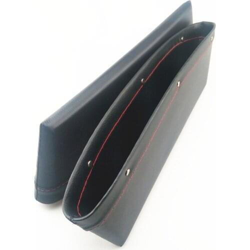 2pcs car seat slotted pocket leather storage box for Nissan Teana X-Trail Qashqai Livina Sylphy Tiida Sunny March Murano Geniss