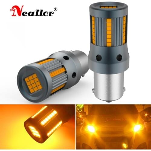 BA15S BAU15S PY21W Led Canbus Car Turn Signal Light Bulb On Cars Goods Tail Diode Lamps For Hyundai i30 ix35 Solaris i40 i10 i20