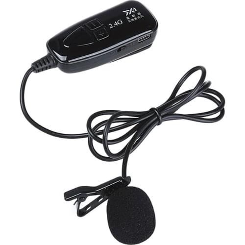 2.4G Lapel Clip-on Wireless Microphone Loudspeaker Voice Amplifier for Teaching Tour Guides Meeting Promotional Publicity