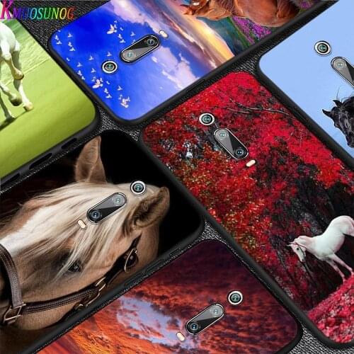 Running Horse Animal for Xiaomi Redmi 10X 9 Prime 9C 9A 8 8A 7 6 5 4X 4 K20 Pro K30 Ultra 7A 6A 6 S2 5A Plus GO Phone Case