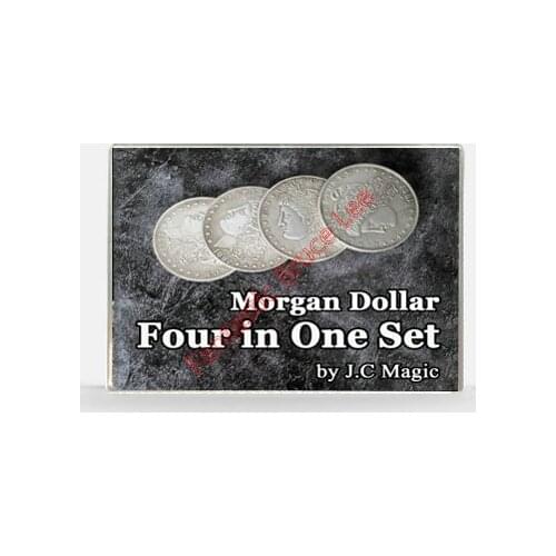 Four in One Morgan Dollar Set --Magic Trick, Fun Magic, Party Magic.Coin Magic