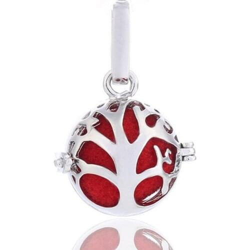 The tree of life fragrance pendant perfume essential oil diffuser For Key Chain Copper Accessories DIY Jewelry