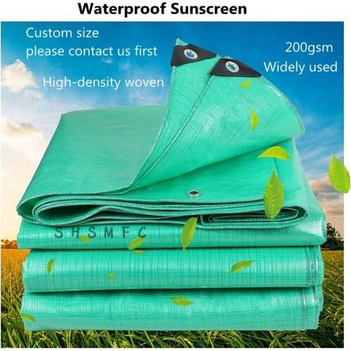 200gsm PE Rainproof Cloth Outdoor Car Canopys Swimming Pool Sunscreen Garden Plant Shed Waterproof Cloth Shading Party Awning