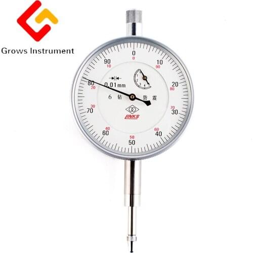 Dial indicator Gauge 0-5mm six earthquake drill calibration Precise 0.01mm Resolution Indicator Gauge mesure instrument Tool