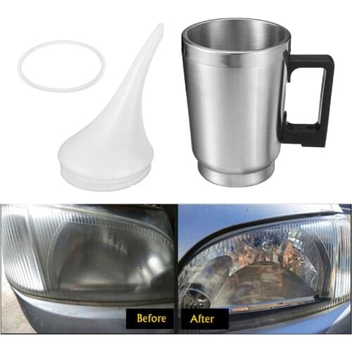 Auto Headlamp Refurbishment Repair Tools Coating Cup Headlamp Car Heating Atomization Cup Car Headlight Refurbishment Repair Set