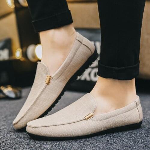 Men Loafers 2021 Spring Summer Men Shoes Casual Shoes Light Canvas Youth Shoes Men Breathable Fashion Flat Footwear