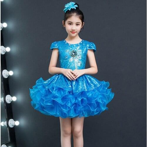 2 To 12 Years Children Clothing Summer Sleeveless Wedding Party Kids Flower Pageant Ball Gown Toddler Girl Birthday Dress