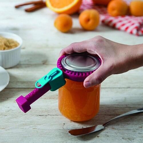 Jar Openers Manual Zipper Type Can Opener Increase friction Silicone Bottle Lid Gripper Gift for Lady Kitchen Tool
