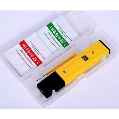 Quevinal 100pcs high quality Pocket Water test Digital PH Meter Tester PH-009 IA 0.0-14.0pH for Aquarium Pool Water Laboratory