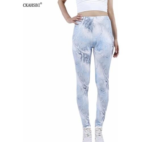 CKAHSBI Sexy Yoga Pants Leggings Fitness Printed Elastic Leggins Women High Sport Running Gym Clothing Workout Stretchy Jegging