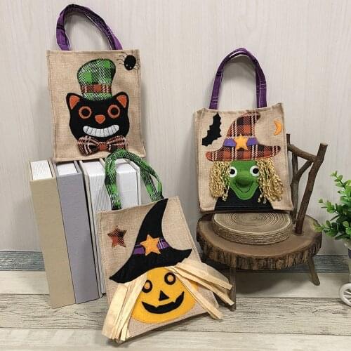 Halloween Non-woven Pumpkin Tote Bag Ghost Festival Shopping Mall Hotel Biscuits And Apple Gift Bag Halloween Party Decoration