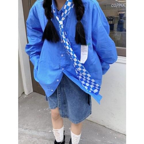 Женские рубашки оверсайз UTHDJKDS China At AliExpress