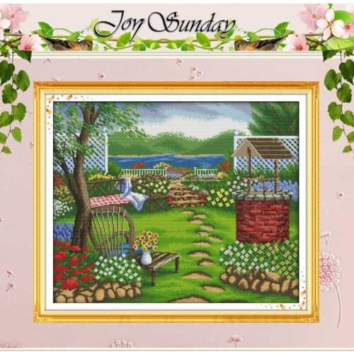 Spring Patterns Counted Cross Stitch 11CT 14CT Cross Stitch Set Wholesale Scenery Cross-stitch Kits Embroidery Needlework