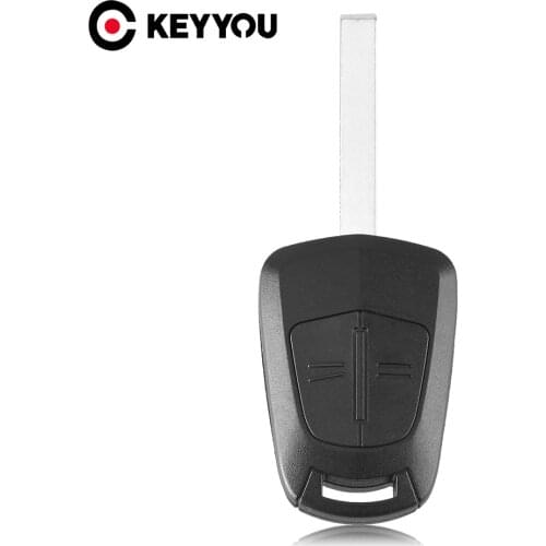 KEYYOU 10pcs/lot Replacement Remote Car Key Case Shell Fob for Vauxhall Opel Corsa Agila Meriva 2 Button Blank Key Fob Cover