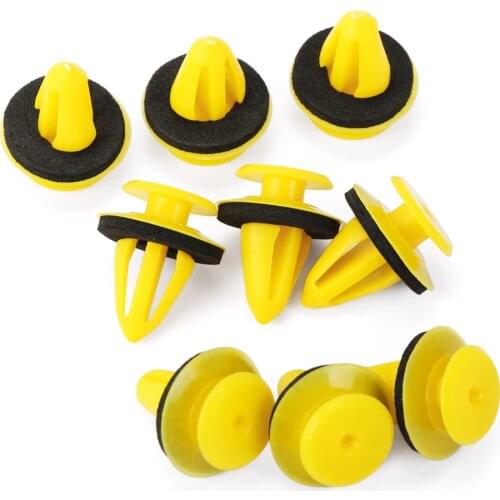 10mm 50Pcs Auto Door trim panels Fastener clips for Hyundai Creta Tucson BMW X5 E53 VW Golf Tiguan Kia Rio Sportage R KX5