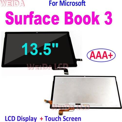 AAA+ 13.5" LCD For Microsoft Surface Book 3 LCD Display Touch Screen Digitizer Assembly for Surface Book 3 Book3 LCD Screen
