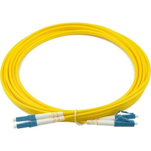 10PCS 5M LC-LC UPC Duplex Single-mode Patch Cord Optical Fiber Pigtail Jumper FTTH Fiber Optic Jumper