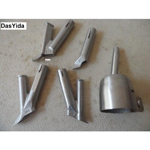 5mm round welding tip & 5mm and 4mm round speed nozzle & 5x7mm triangle speed nozzle & tacking nozzle for platic welder