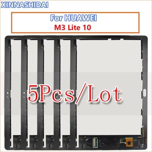 5PCS/LOT 10.1" For Huawei Mediapad M3 Lite 10 BAH-AL00 BAH-L09 BAH-W09 LCD display touch screen digitizer assembly
