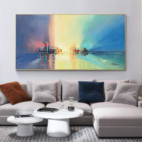 Abstract Landscape Pictures 100% Hand Painted Oil Paintings On Canvas Wall Picture For Living Room Abstract Home Hotel Decor
