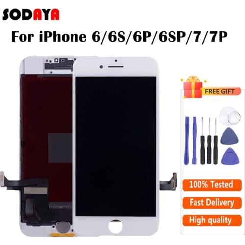 Great AAA For iPhone 7 6 6S 6 Plus 7 Plus LCD Display Screen with Touch Digitizer Assembly + Tools Free Shipping