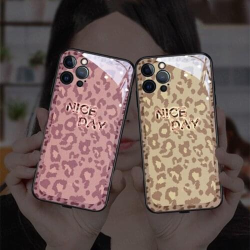 Leopard Print Milk Cow Zebra Stripe Phone Case For iPhone 12 11 Pro Max Mini XR X XS 7 8 Plus SE 2020 Retro Quotes Flash Cover