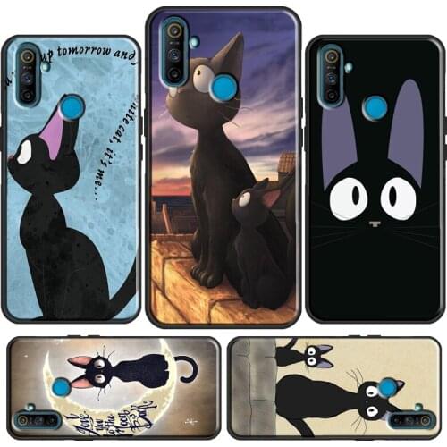Anime Jiji cat For OnePlus 9R 8T Nord 7 8 9 Pro Case Cover For OPPO Realme 8 Pro GT Neo 6 7 Q3 Pro C3 C15
