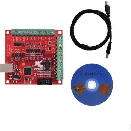CNC USB MACH3 100Khz breakout board 4axis interface drive motion controller drive board compatible with TB6600/DM542/DM556 drive