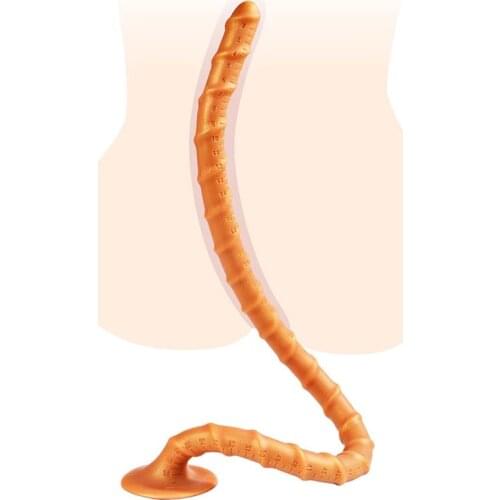 Hot Selling Long Deep Anal Dildo Prostate Massage Colon Plug Sex Toys For Women/Men Masturbator Long Butt Plug Spiral Anal Plug