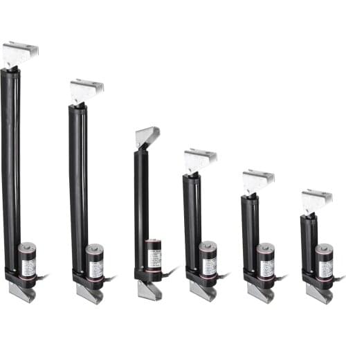 2-16 Inch 900N 225Lbs Black Linear Actuator Stroke Max Lift Output 12V DC 7-10mm/s Electric Linear Actuator Motion Controller