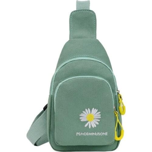 Small Crossbody Daisy Bags Womens Trendy And Versatile Korea Shoulder Bandbags Fashion Casual Arm Canvas Chest Luxury Satchels