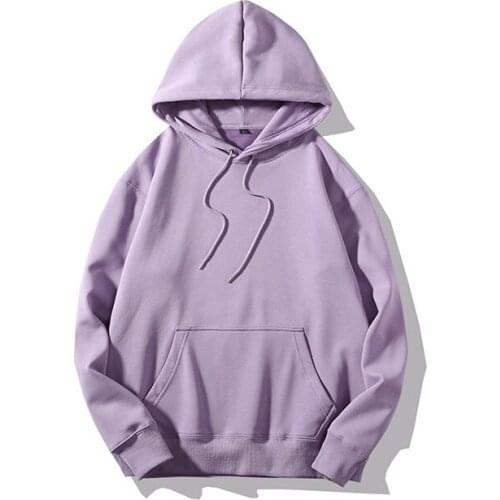 Men Autumn Winter Pullover Hoodie Male Oversize Sports Fleece Sweatshirt Front Pocket Couple Coat Clothing Wholesale Keep Warm