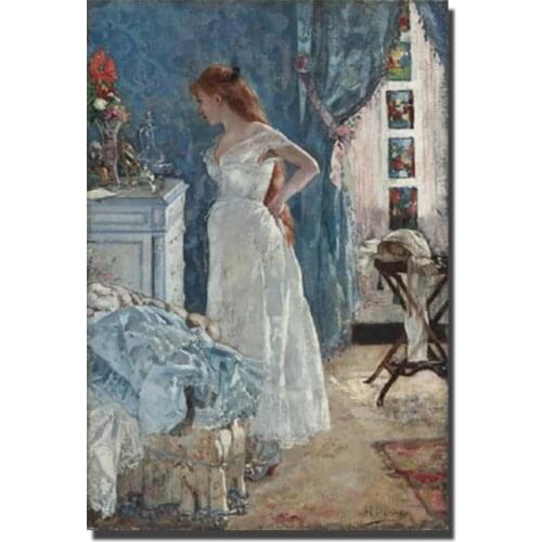 Henri Gervex Palace Beautiful Girl Oil Painting World Famous Painting Replica Print On Canvas Wall Posters And Prints Home Decor